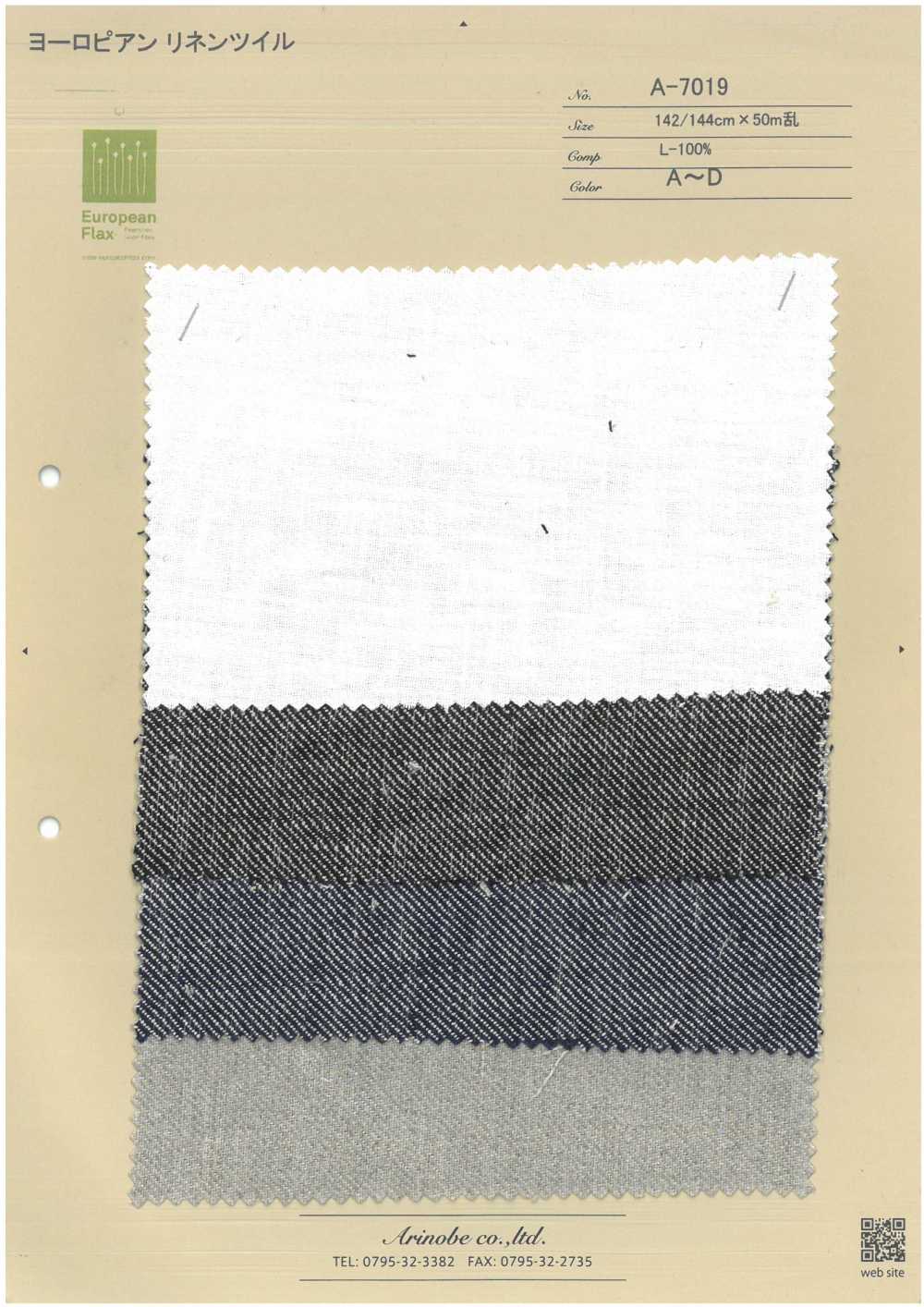 A-7019 Sarga De Lino Europea[Fabrica Textil] ARINOBE CO., LTD.