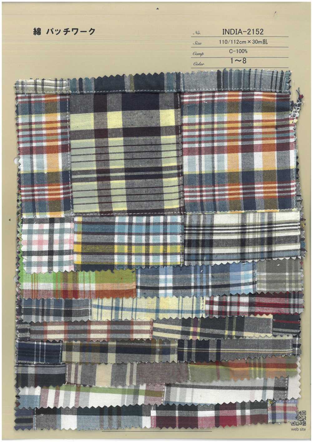 INDIA-2152 Patchwork De Algodón[Fabrica Textil] ARINOBE CO., LTD.