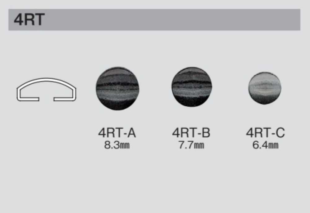 4RT Fresa 4RT B/O[Cierre A Presión/arandela Con Ojal] Morito