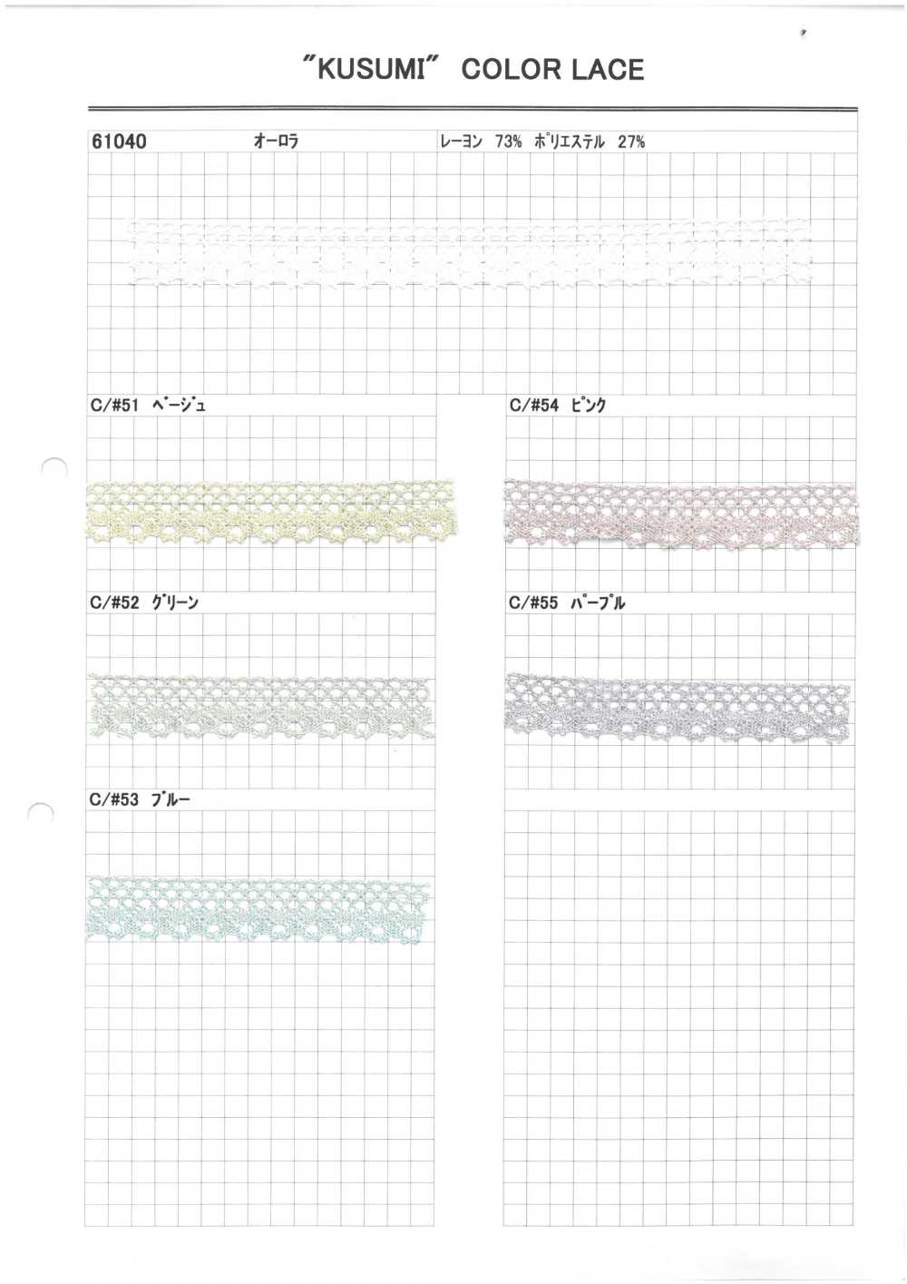 61040 Encaje Químico[Cordón] Kyowa Lace