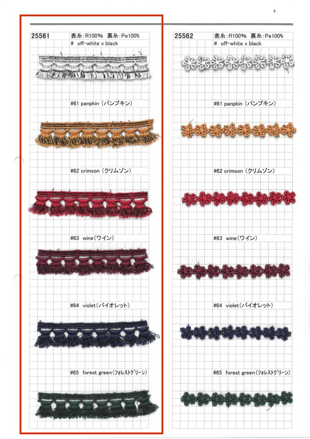 25561 Encaje Químico Rayark[Cordón] Kyowa Lace