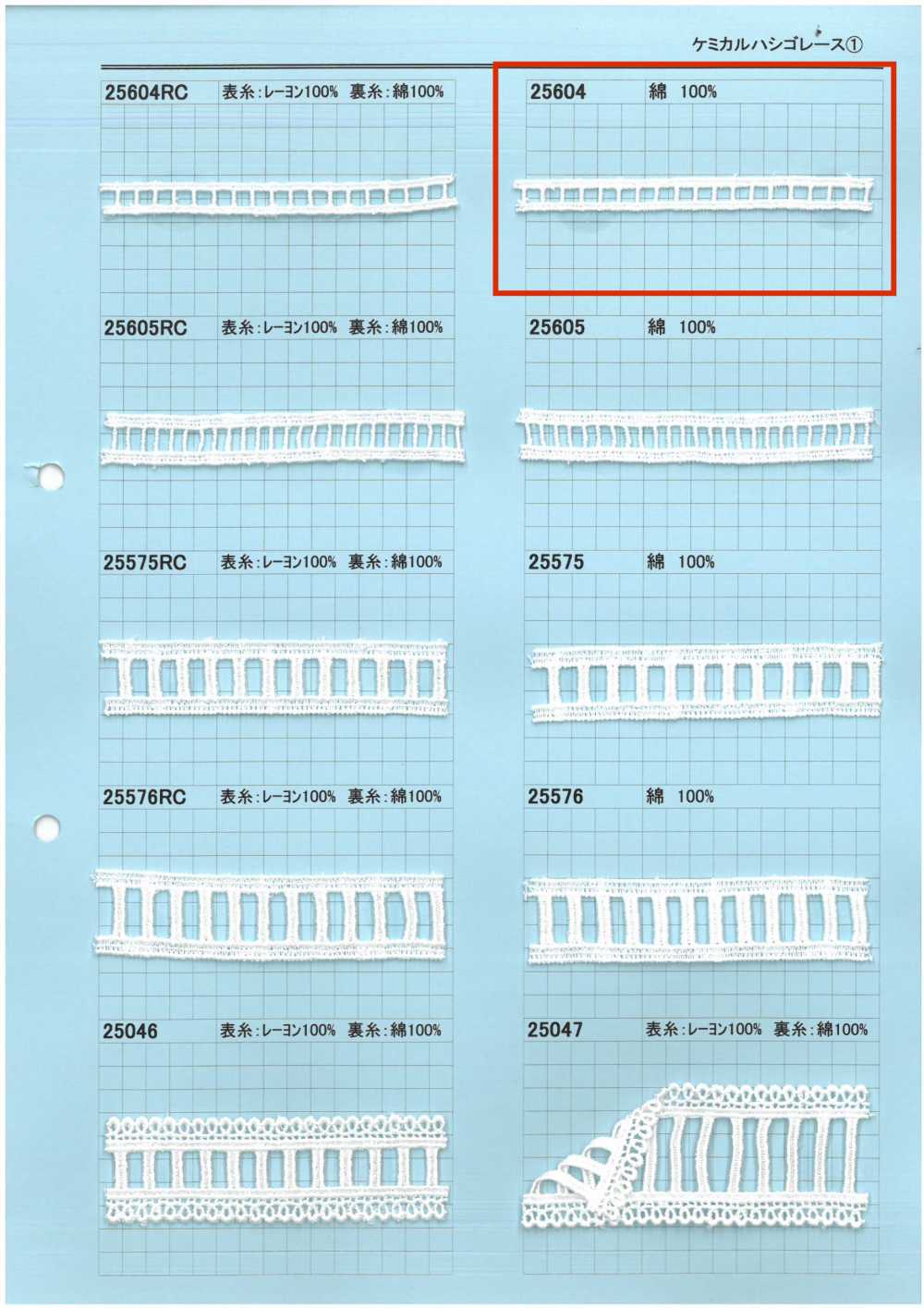 25604 Encaje De Escalera Química[Cordón] Kyowa Lace