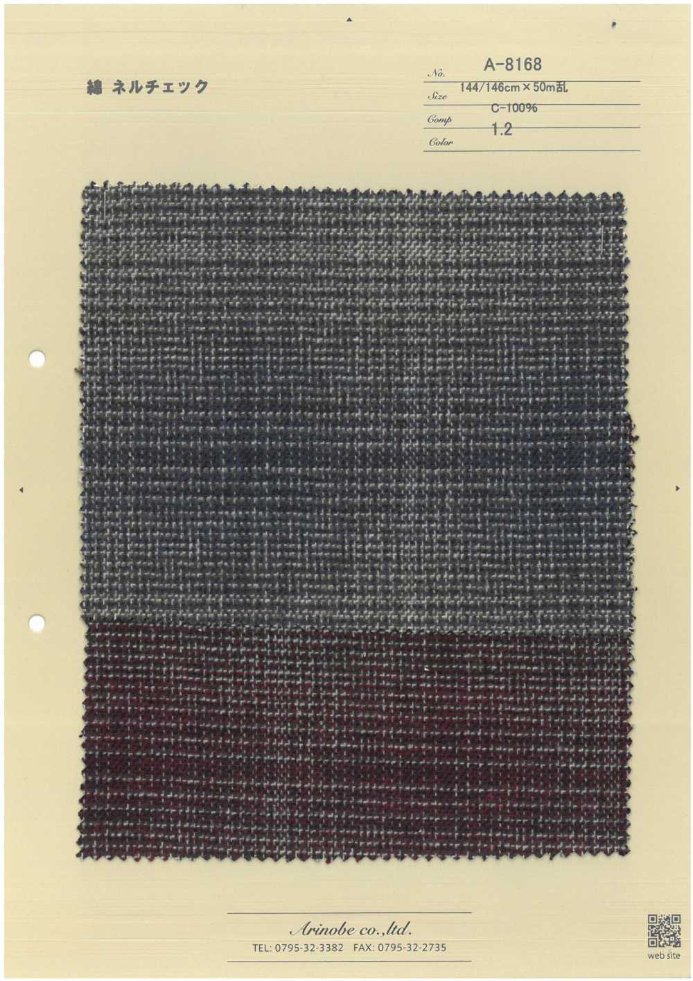 A-8168 Cuadros De Franela De Algodón[Fabrica Textil] ARINOBE CO., LTD.