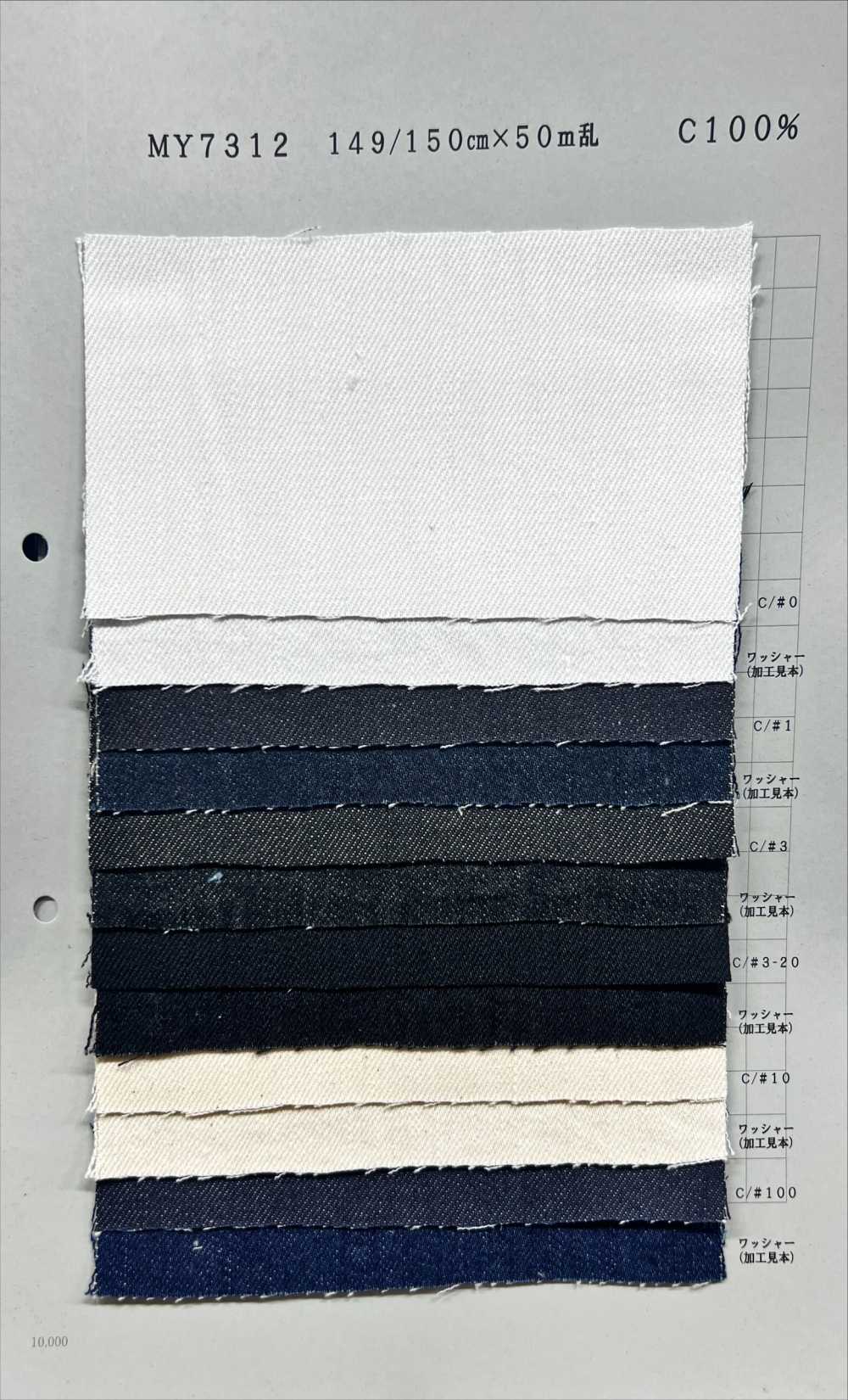 MY7312 Mezclilla De Sarga De 11 Oz[Fabrica Textil] Textil Yoshiwa