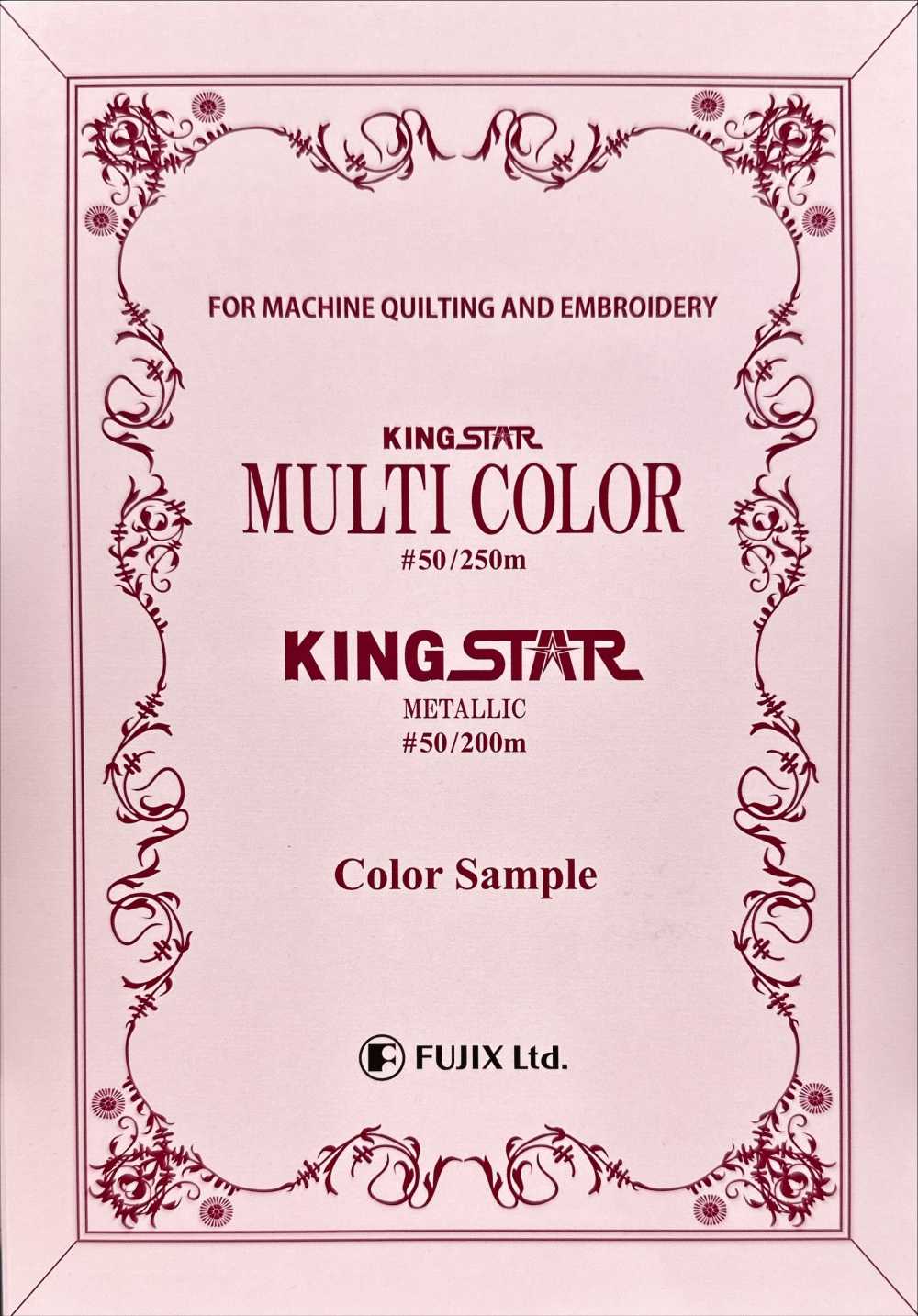 FUJIX-SAMPLE-27 Tarjeta De Muestra Multicolor Metalizada De Kingstar FUJIX