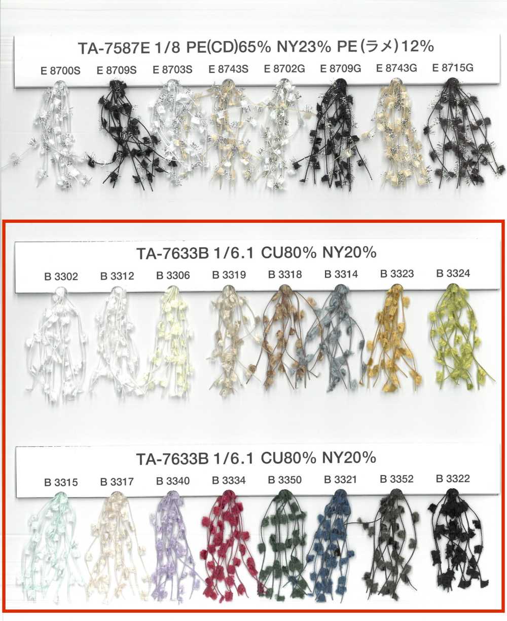 TA-7633B Punta De Flecha De Hilo De Fantasía[Cordón De Cinta De Cinta] UNITED RIBBONS