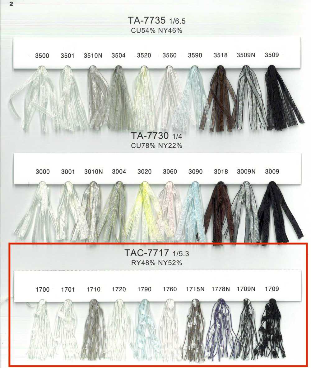 TAC-7717 Hilo De Cinta De Hilo De Fantasía[Cordón De Cinta De Cinta] UNITED RIBBONS