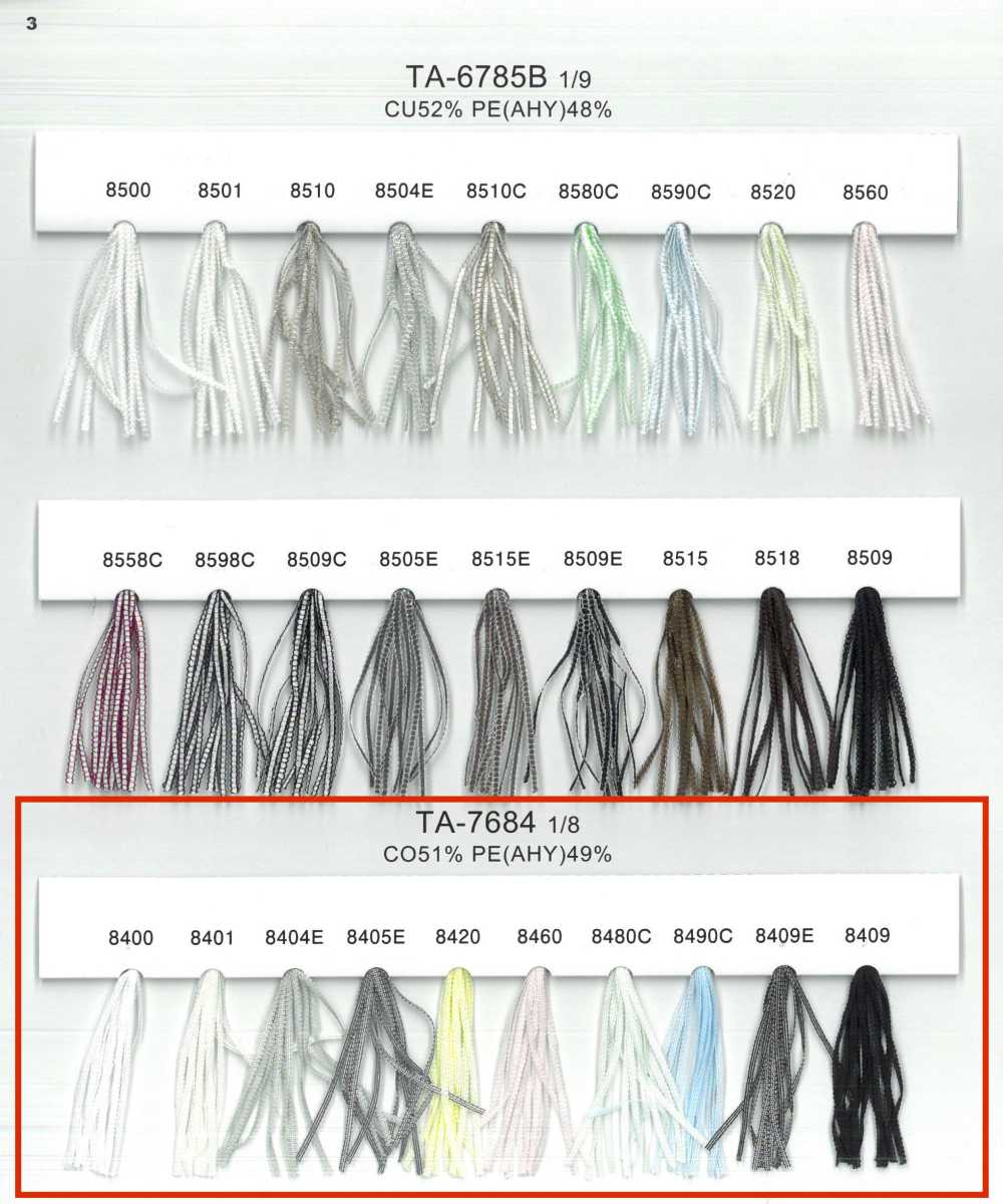 TA-7684 Hilo De Cinta De Hilo De Fantasía[Cordón De Cinta De Cinta] UNITED RIBBONS