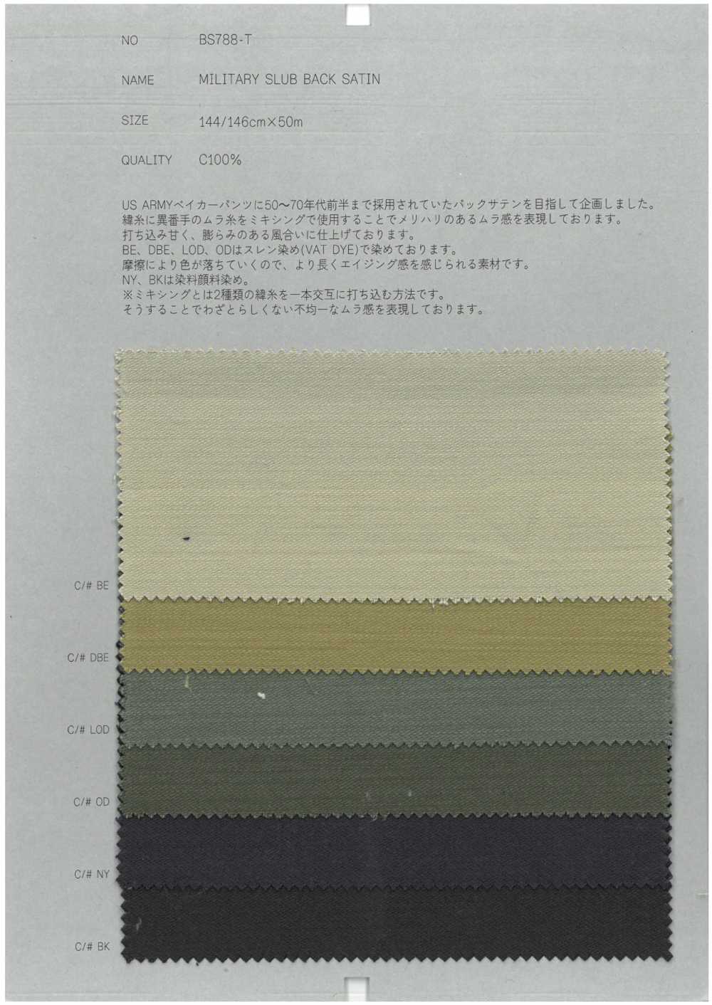 BS788-T Satén Militar Flameado[Fabrica Textil] RECOLECTAR