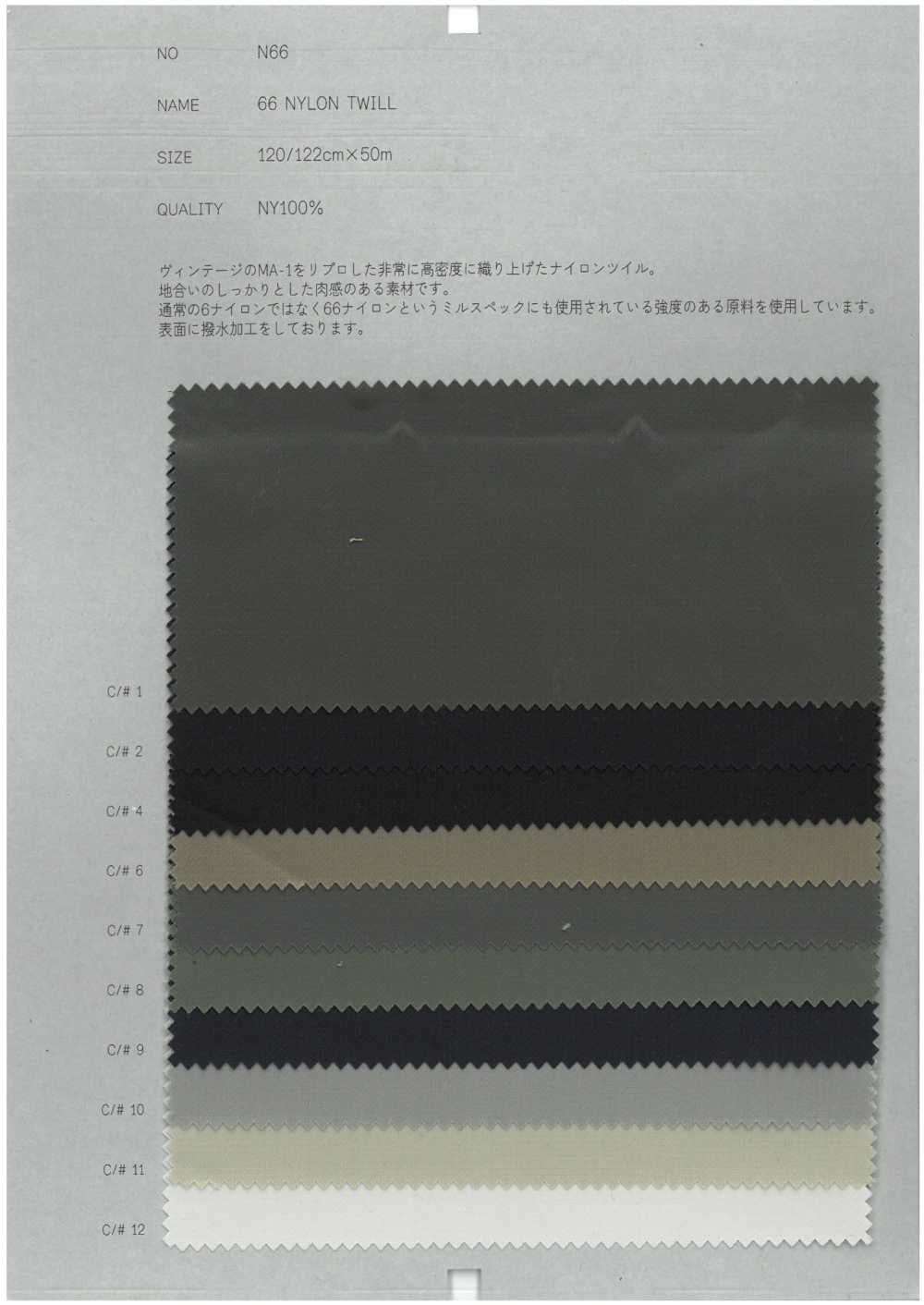 N66 66 Sarga De Nailon[Fabrica Textil] RECOLECTAR