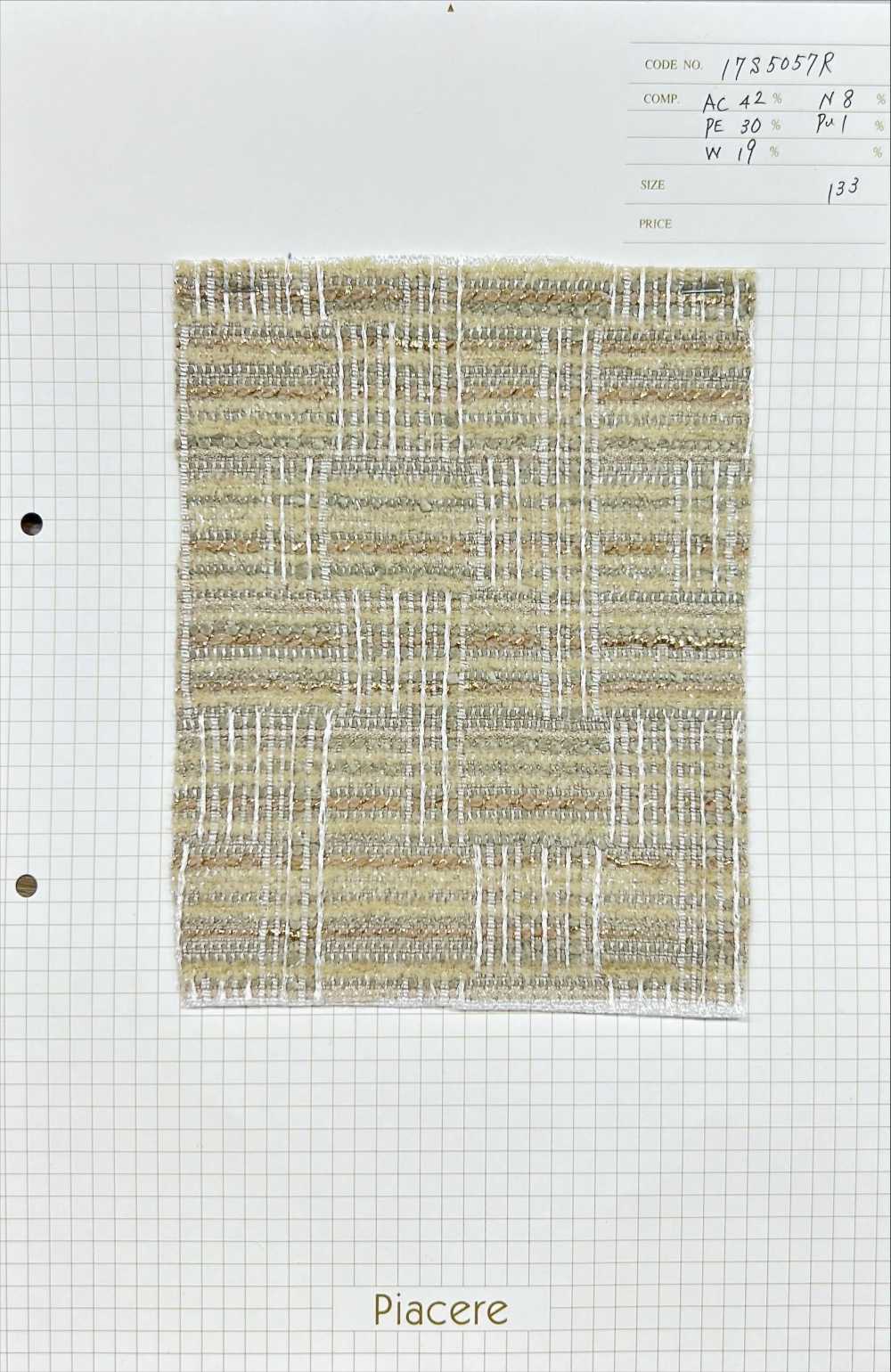 17S5057R Tweed Con Nudo De Color[Fabrica Textil] Piacere