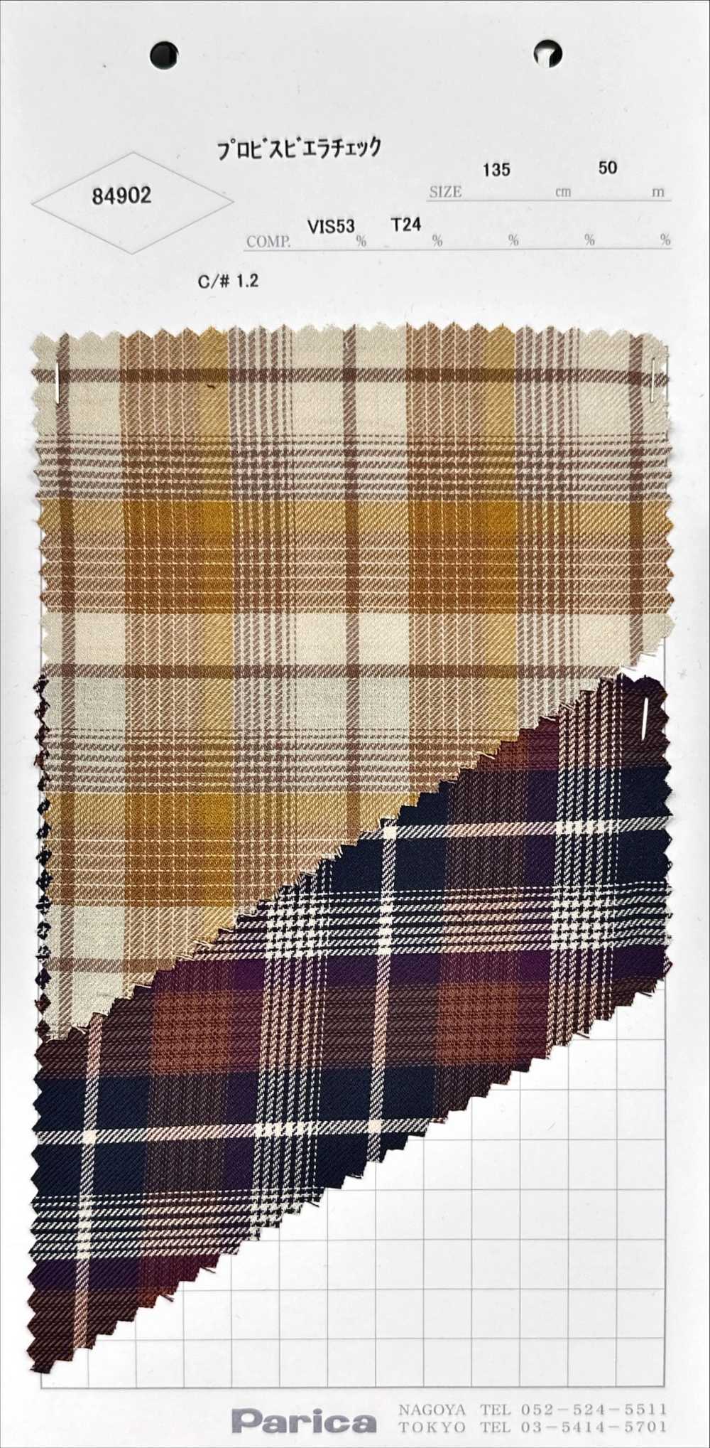 84902 Comprobación De Viyella Provis[Fabrica Textil] Parika