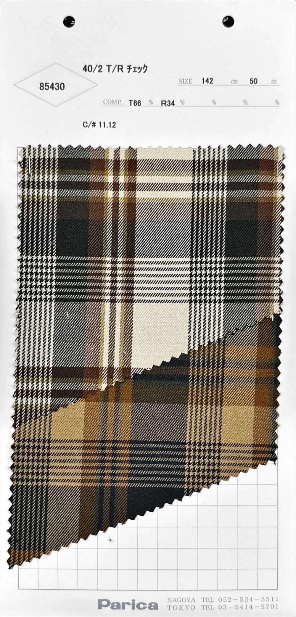 85430 Comprobación T/R 40/2[Fabrica Textil] Parika