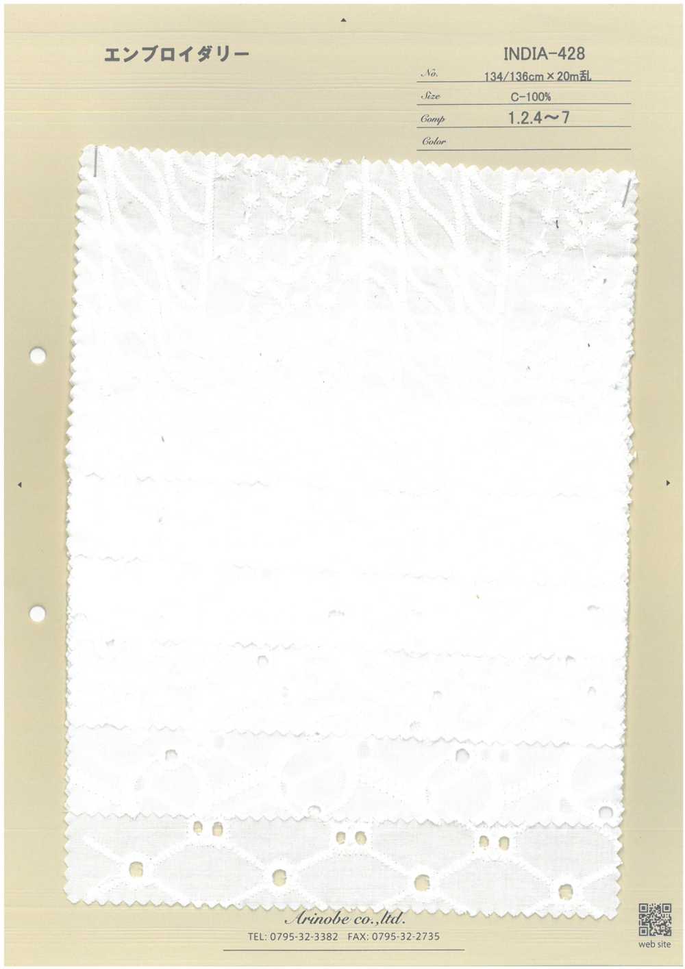 INDIA-428 Bordado[Fabrica Textil] ARINOBE