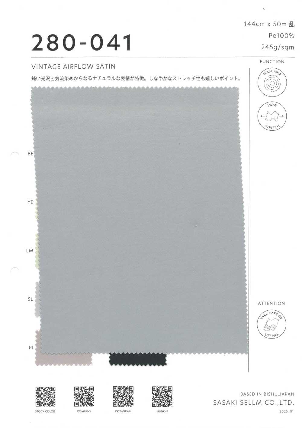 280-041 Satén Vintage Airflow[Fabrica Textil] SASAKISELLM