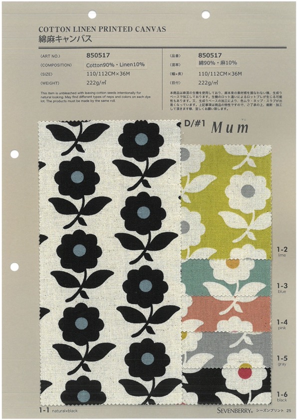 850517 SEVENBERRY® Lienzo De Lino Mamá[Fabrica Textil] VANCET