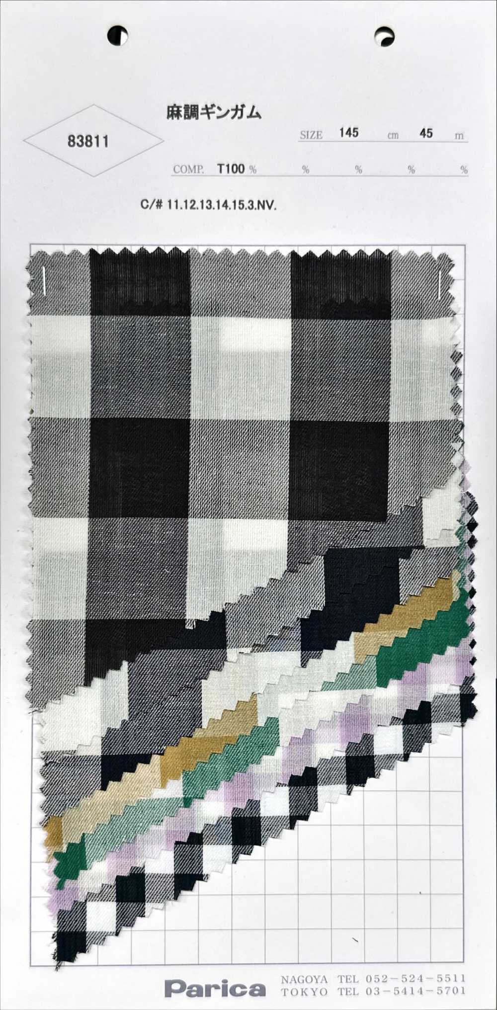 83811 Lino A Cuadros[Fabrica Textil] Parika