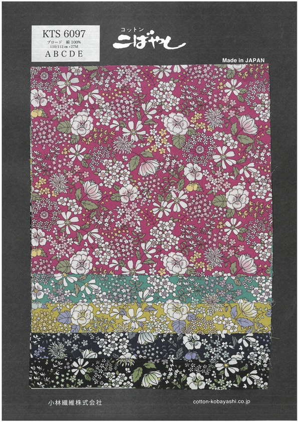 KTS6097 Estampado Floral De Paño Ancho[Fabrica Textil] Algodón Kobayashi