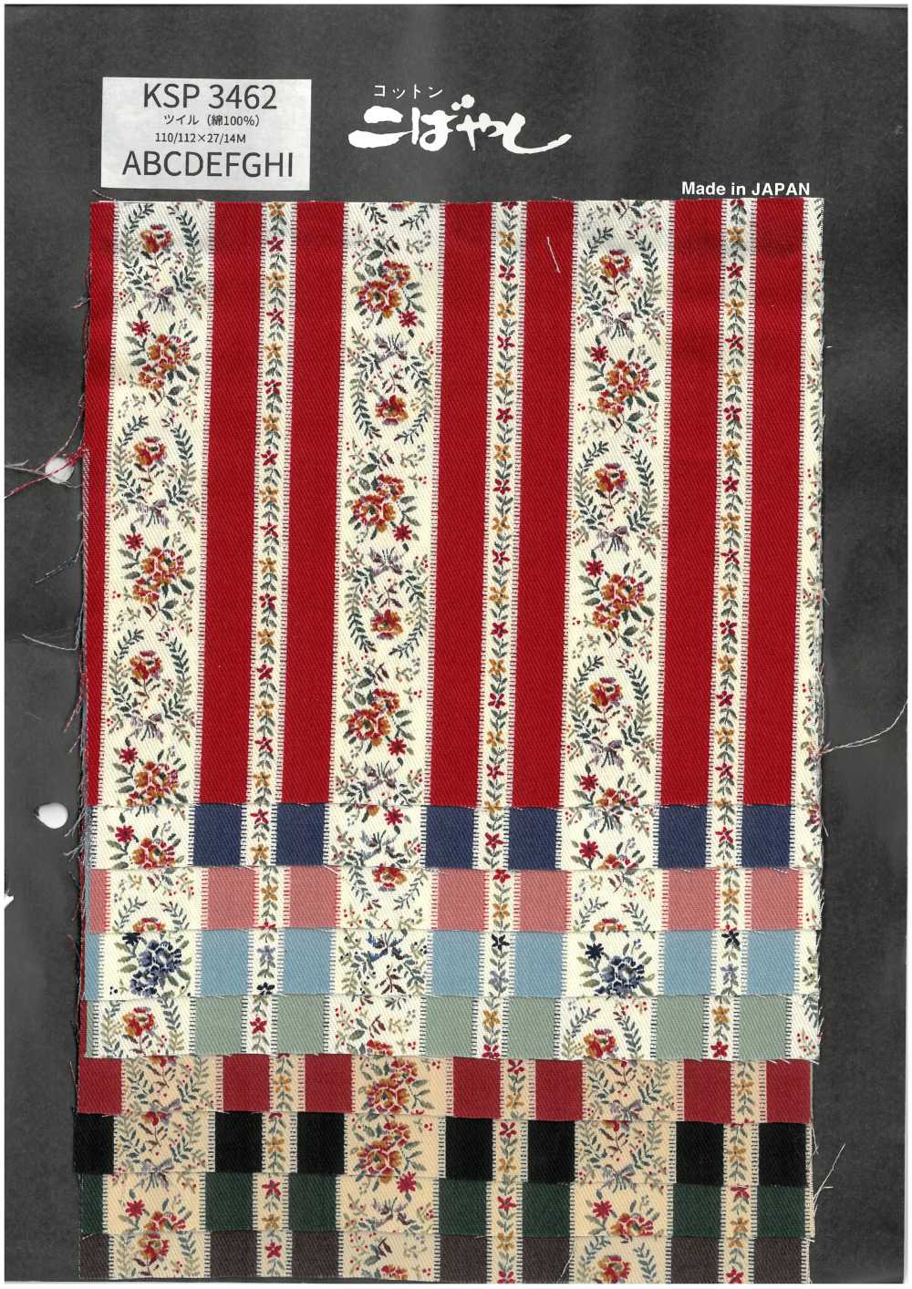 KSP3462 Estampado Floral De Sarga[Fabrica Textil] Algodón Kobayashi