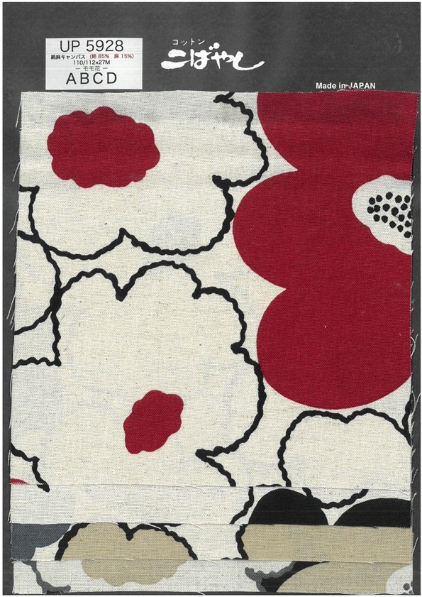 UP5928 Lienzo De Lino Con Estampado De Flores De Melocotón[Fabrica Textil] Algodón Kobayashi