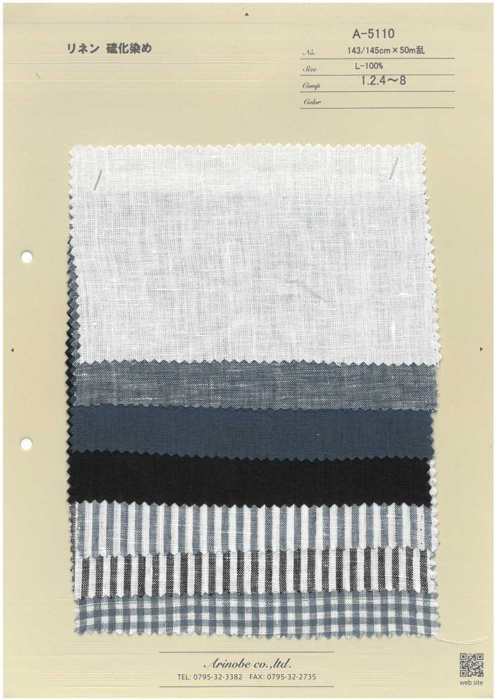 A-5110 Teñido De Lino Con Azufre[Fabrica Textil] ARINOBE
