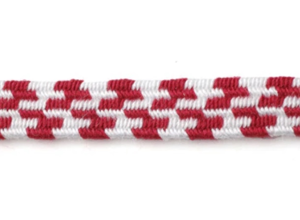 THGB03-B Cinta Elástica De Estilo Japonés, Patrón De Cuadros, 6 Mm[Banda Elástica] Cordon