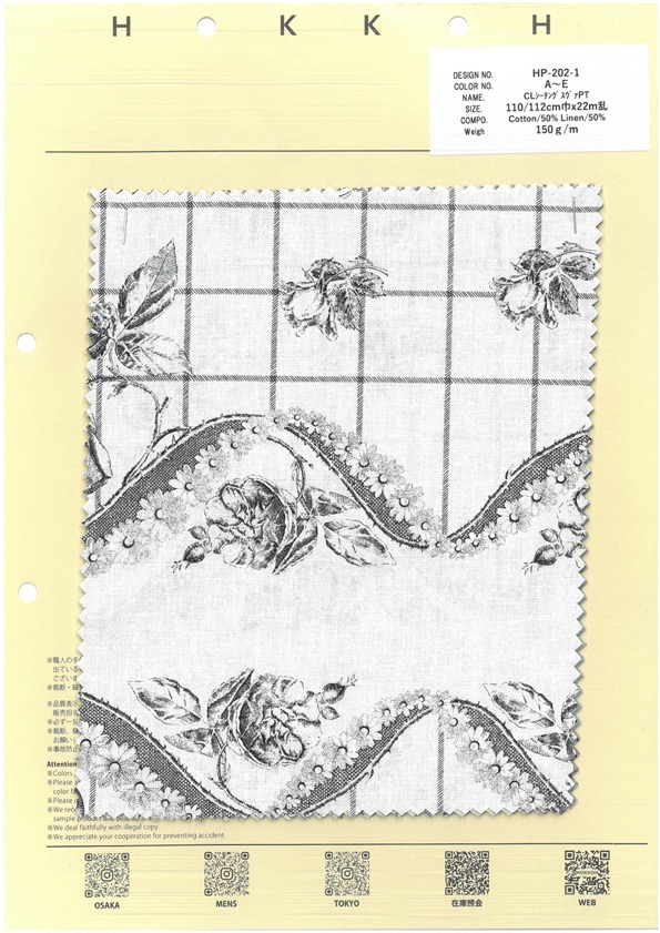 HP-202-1 CL Loomstate PT[Fabrica Textil] HOKKOH