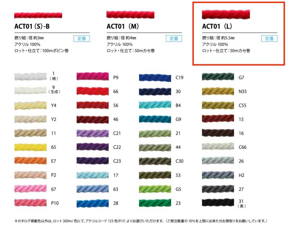 ACT01(L) Cordón Acrílico Trenzado De 5,5 Mm[Cordón De Cinta De Cinta] Cordon