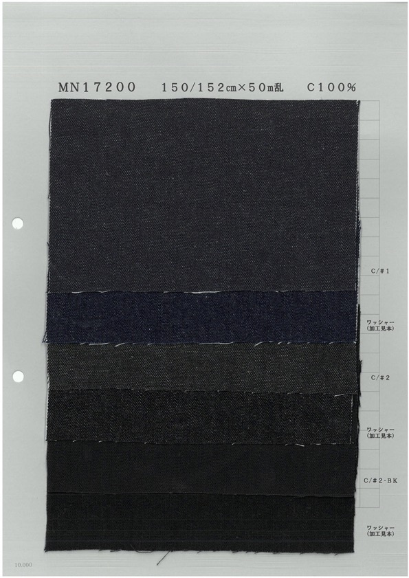 MN17200 Mezclilla Lavada De 8 Oz[Fabrica Textil] Textiles Yoshiwa