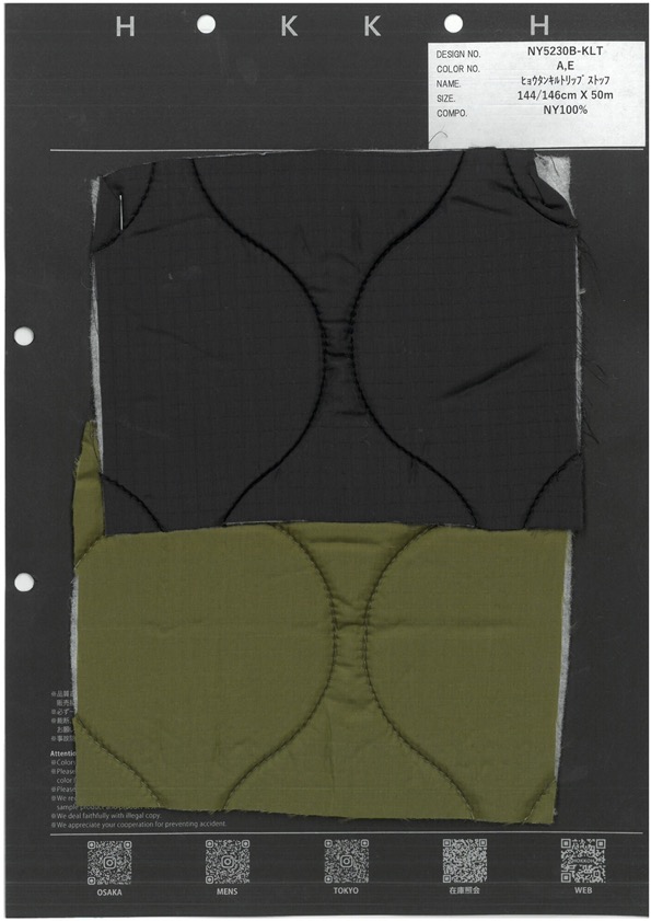 NY5230B-KLT Edredón De Calabaza Ripstop[Fabrica Textil] HOKKOH