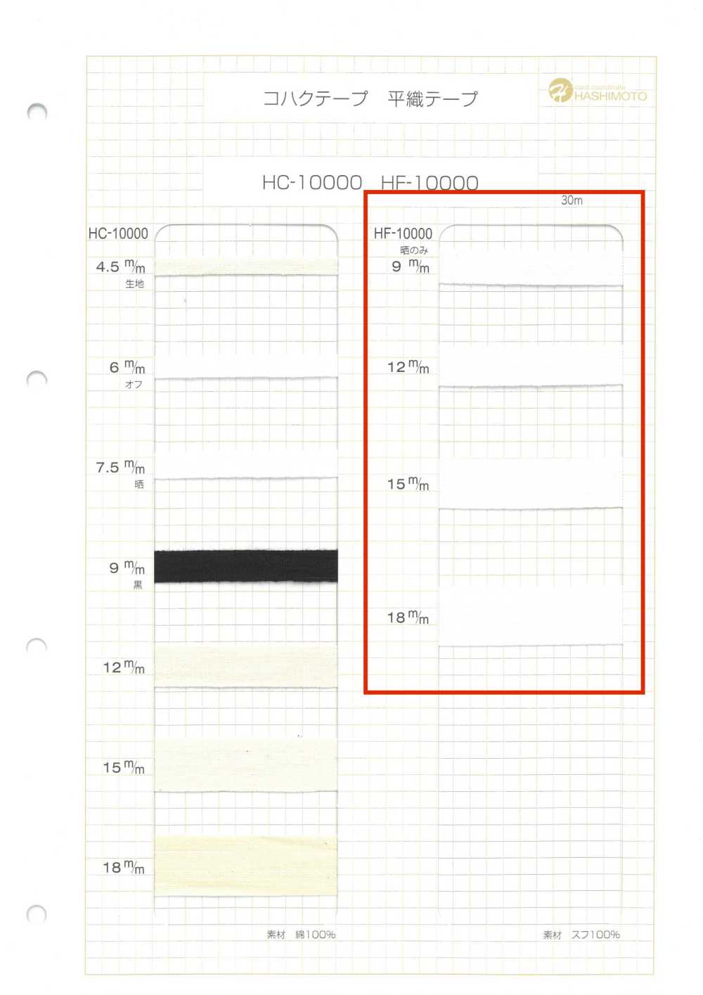 HF-10000 Cinta Tejida Lisa[Cordón De Cinta De Cinta] Sin Nombre