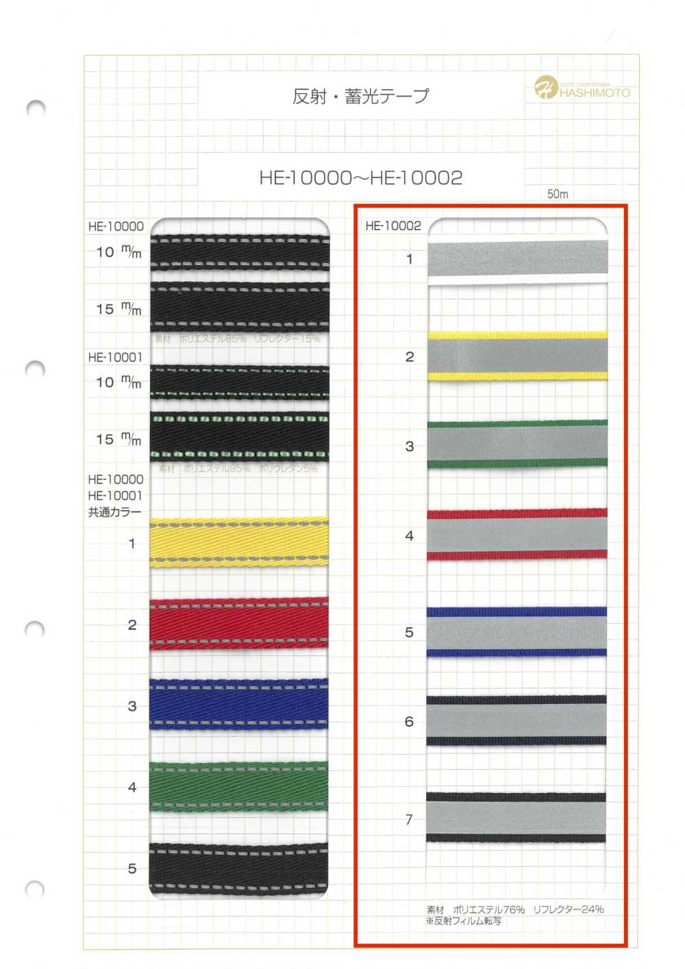 HE-10002 Rollo De Cinta Luminosa[Cordón De Cinta De Cinta] Sin Nombre