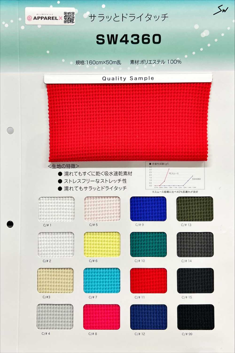 SW4360 Tacto Suave Y Seco[Fabrica Textil] Fibras Sanwa