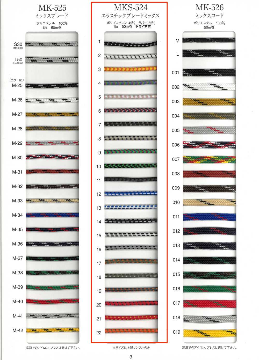MKS-524 Mezcla De Trenzas Elásticas[Cordón De Cinta De Cinta] RIVER