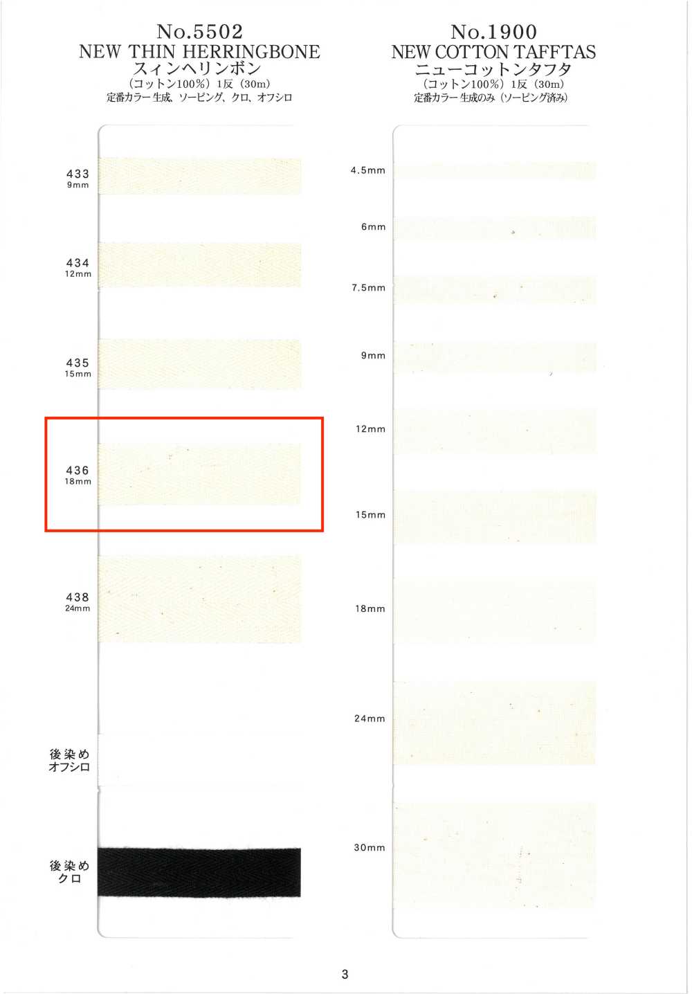 NO5502-436 Espiga Fina[Cordón De Cinta De Cinta] RIVER