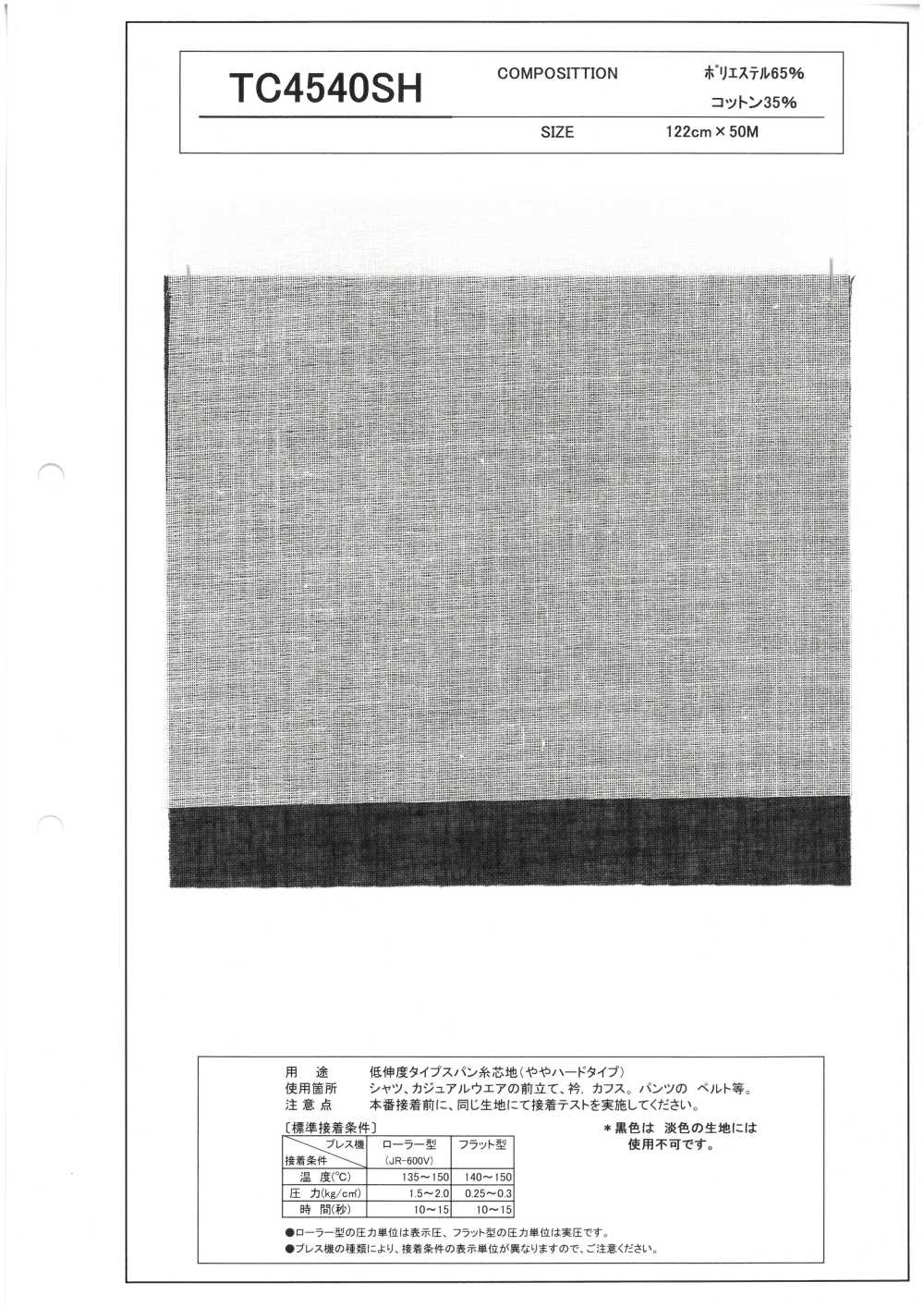 TC4540SH Entretela De Hilo Hilado De Baja Elongación, Tipo Ligeramente Duro