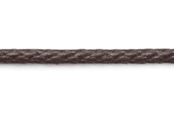 CCR-01BWAX(S) Cordón De Cera De Algodón De 2,5 Mm[Cordón De Cinta De Cinta] Cordon