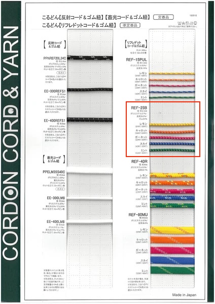 REF25B Banda Elástica Redonda Refre Dot De 1,5 Mm Cordon