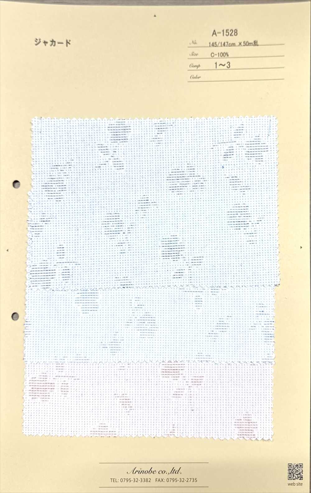 A-1528 Jacquard De Flores Estilo Sashiko[Fabrica Textil] ARINOBE