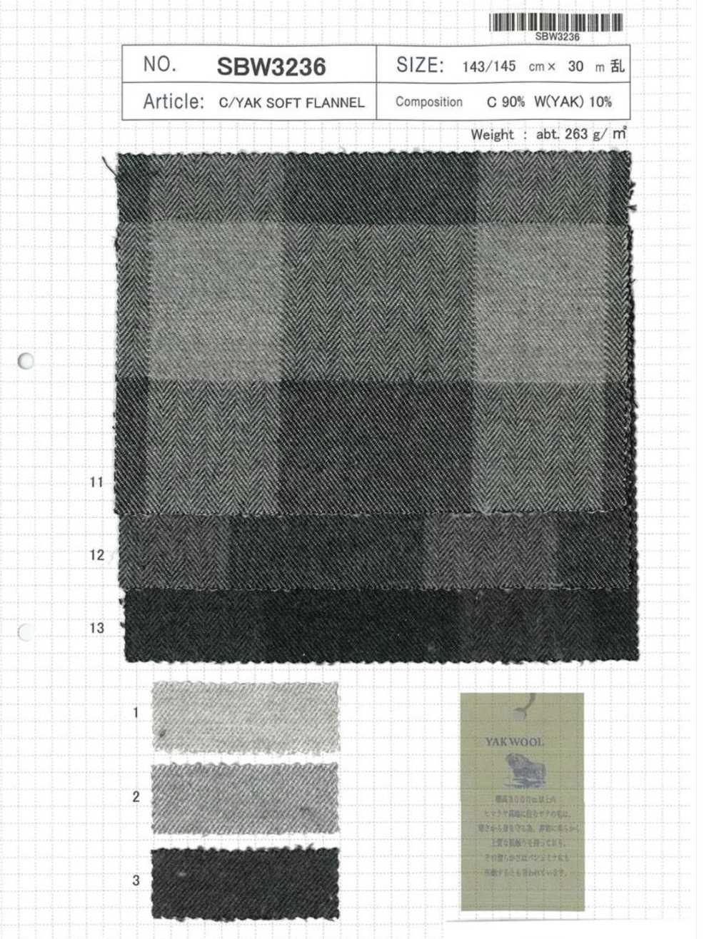 SBW3236 Franela Suave C/YAK[Fabrica Textil] SHIBAYA