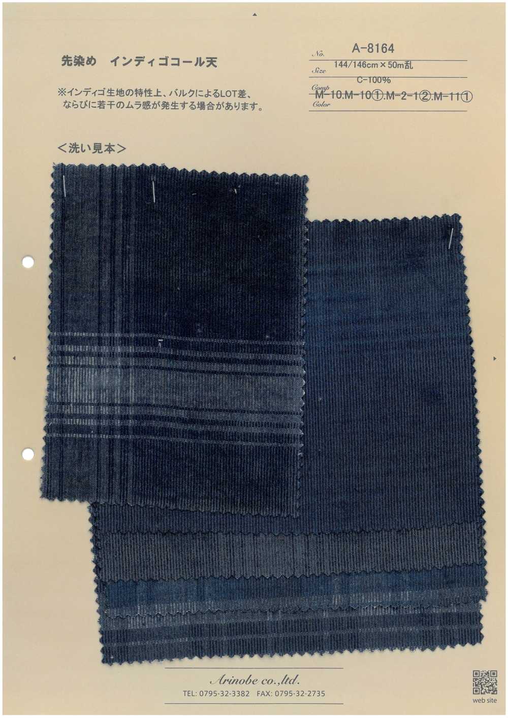 A-8164 Pana Teñida Con Hilo índigo[Fabrica Textil] ARINOBE