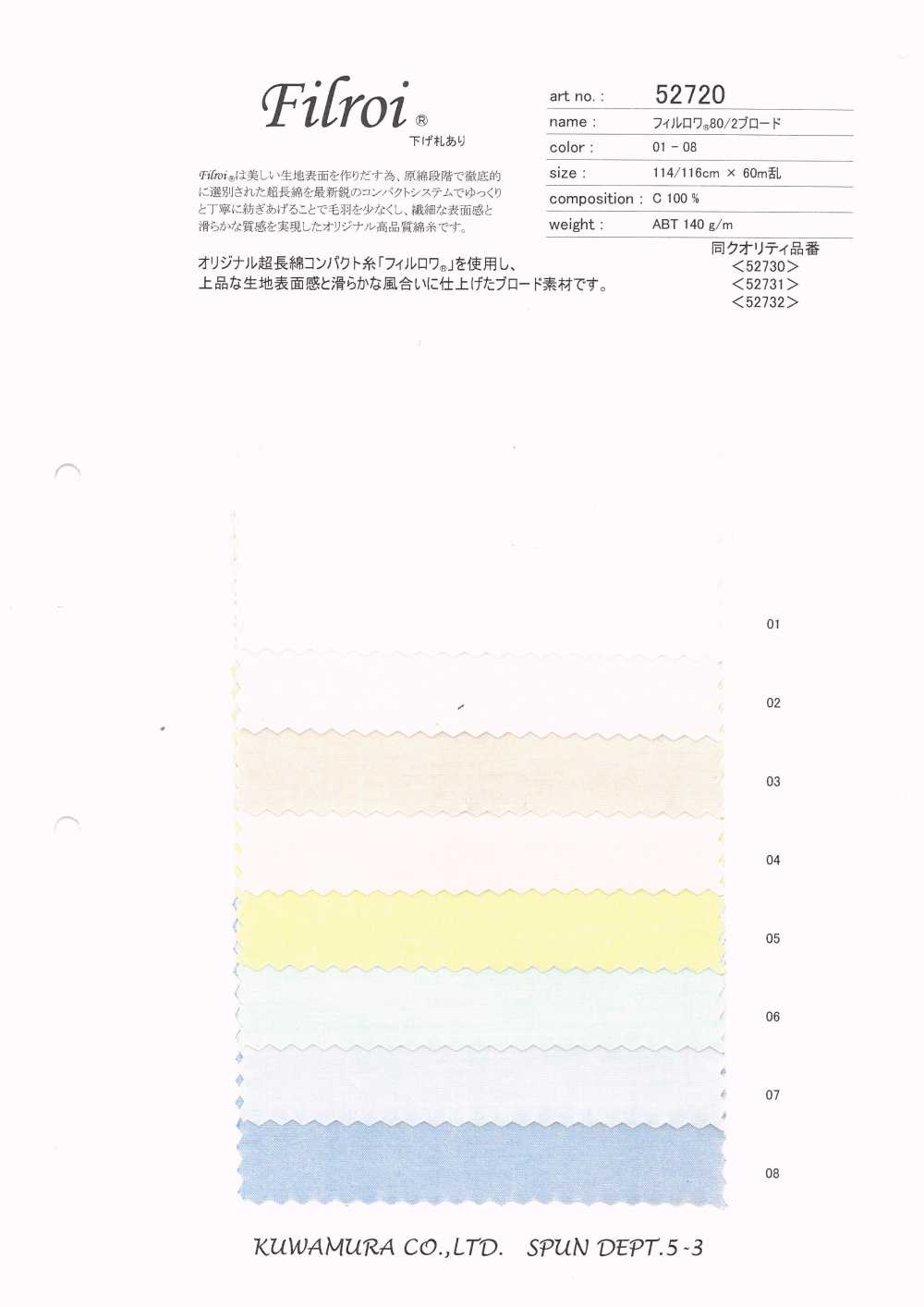 52720 Tela De Popelina Phillowa® 80/2[Fabrica Textil] Textiles Kuwamura