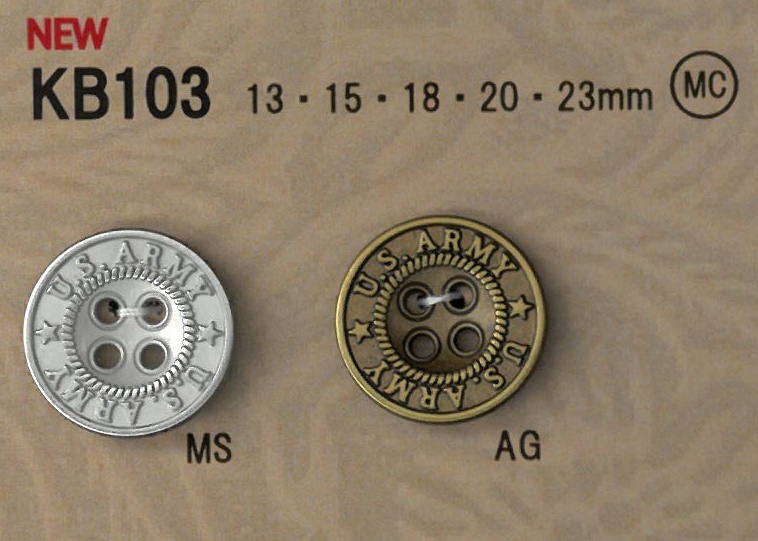 KB103 Botones Metálicos De Estilo Vintage Con Borde.[Botón] DAIYA BUTTON(DAIYA BUTTON)