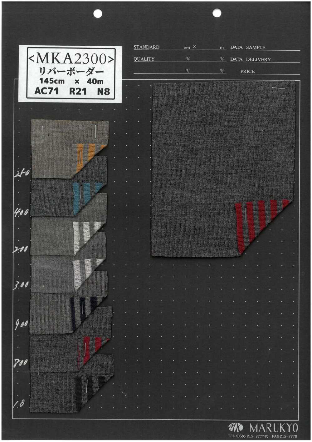 MKA2300 Rayas Horizontales Del Río[Fabrica Textil] Marukyo Textile