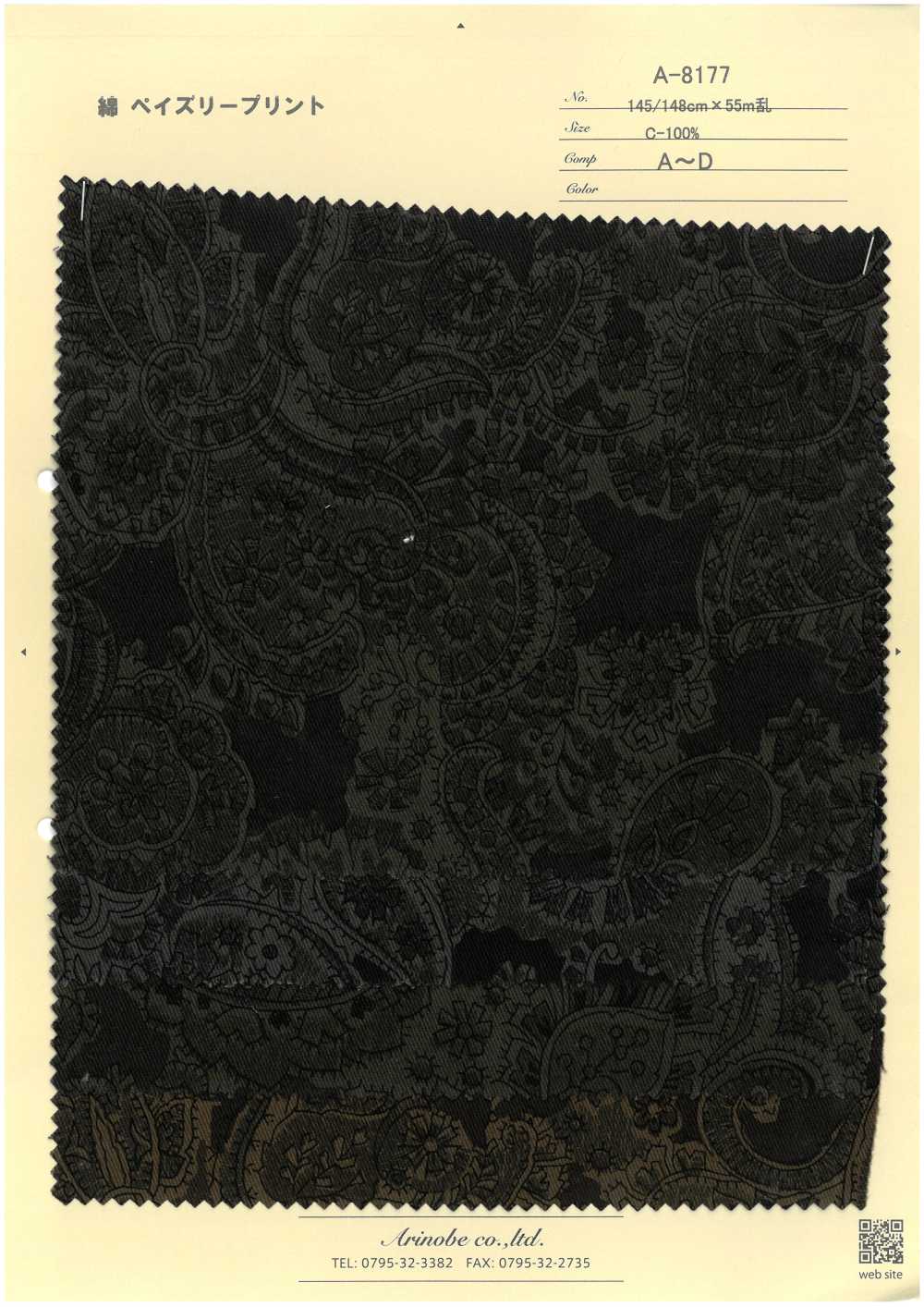 A-8177 Estampado De Cachemir[Fabrica Textil] ARINOBE
