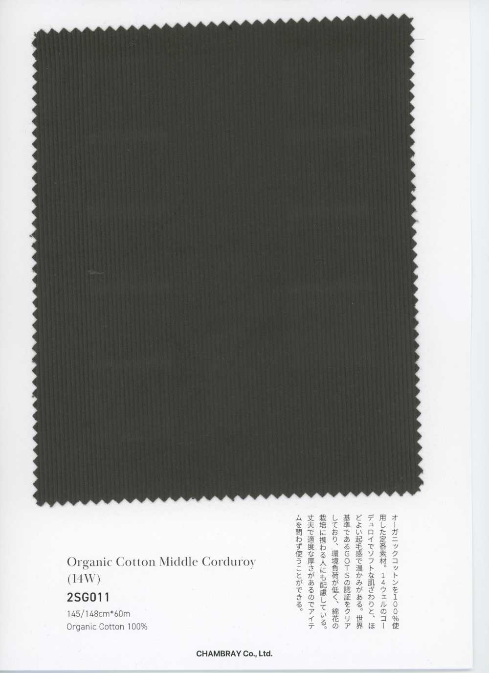 2SG011 Pana De Algodón Orgánico De Canalé Medio (14W)[Fabrica Textil] Chambray