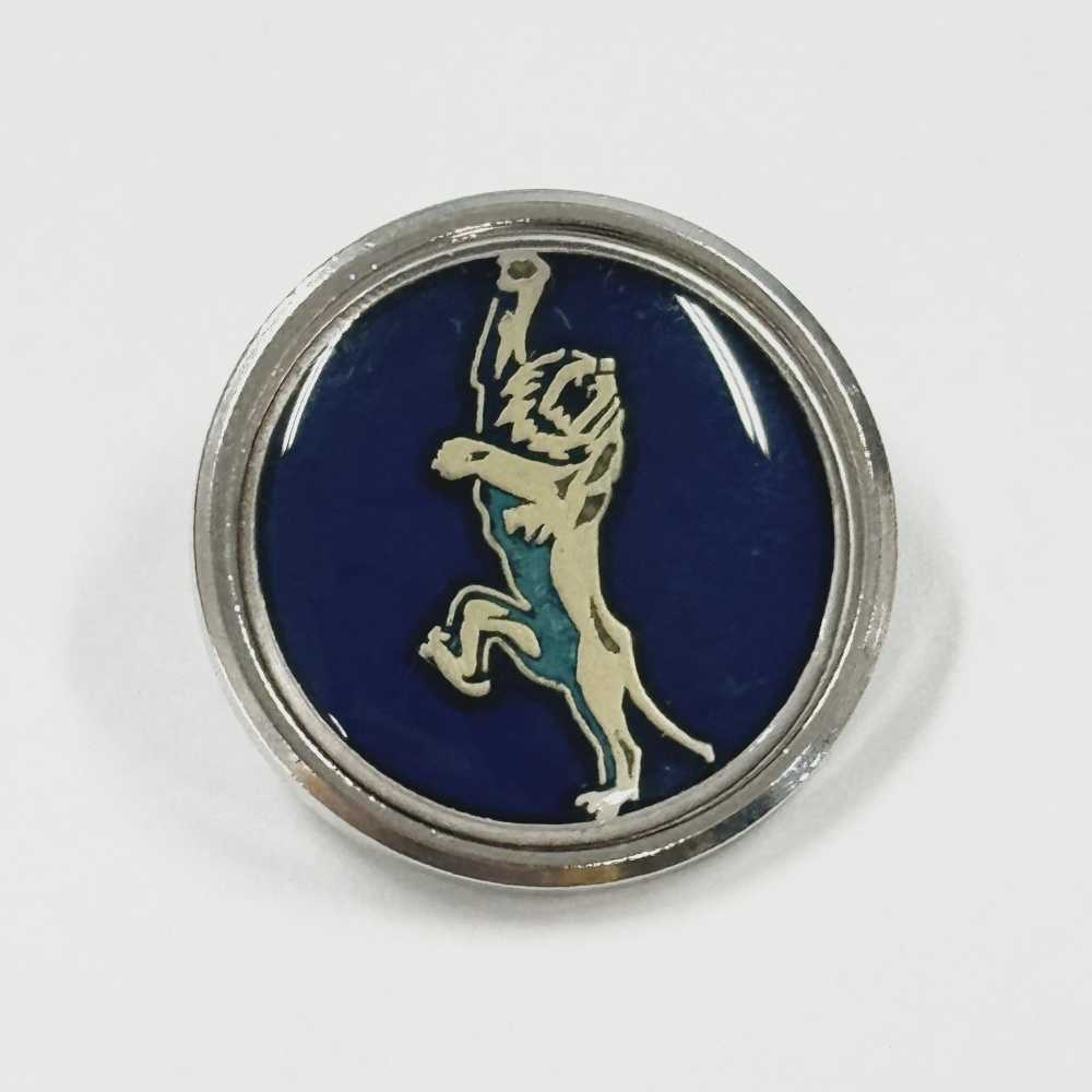 302 Botones Metálicos Para Trajes Y Chaquetas, Color Azul Plateado, Fabricados En Japón.[Botón]