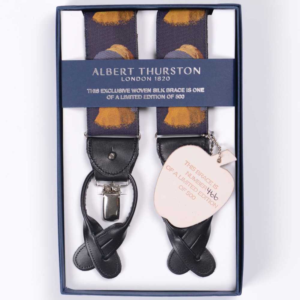 AT-2232 Albert Thurston Tirantes Edición Limitada 40mm Chica Con Pendiente De Perla[Accesorios Formales] ALBERT THURSTON