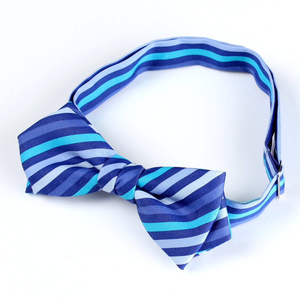 RBF-7011-80 Corbata Mariposa Casual Multi Stripe Azul[Accesorios Formales] Yamamoto(EXCY)