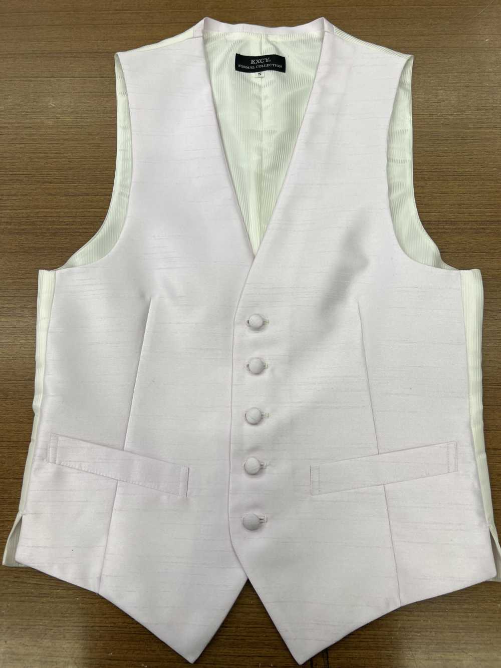 V-SPI Chaleco Formal En Color Rosa Con Espalda De Satén Shantung[Accesorios Formales] Yamamoto(EXCY)